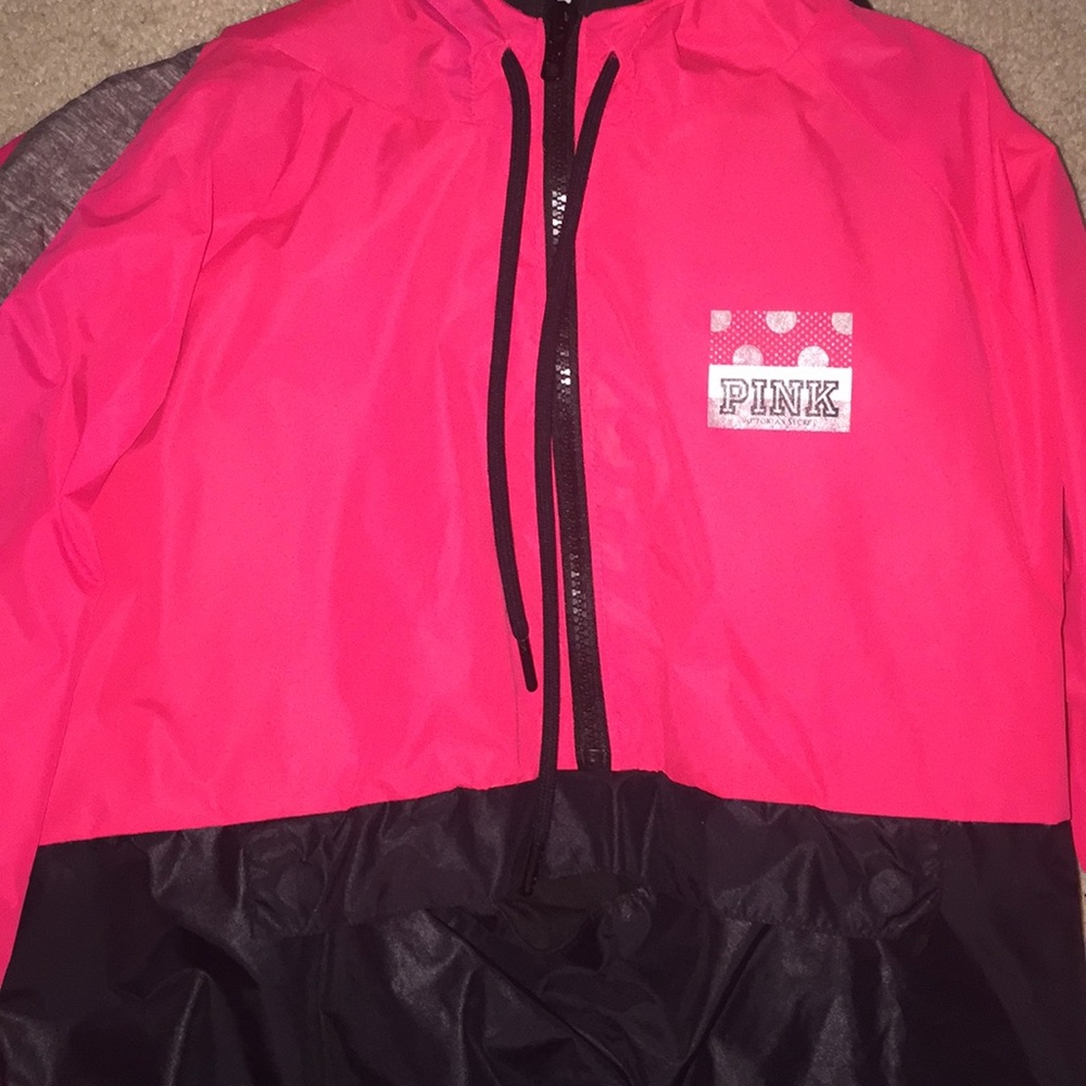 Pink rain jacket/windbreaker
